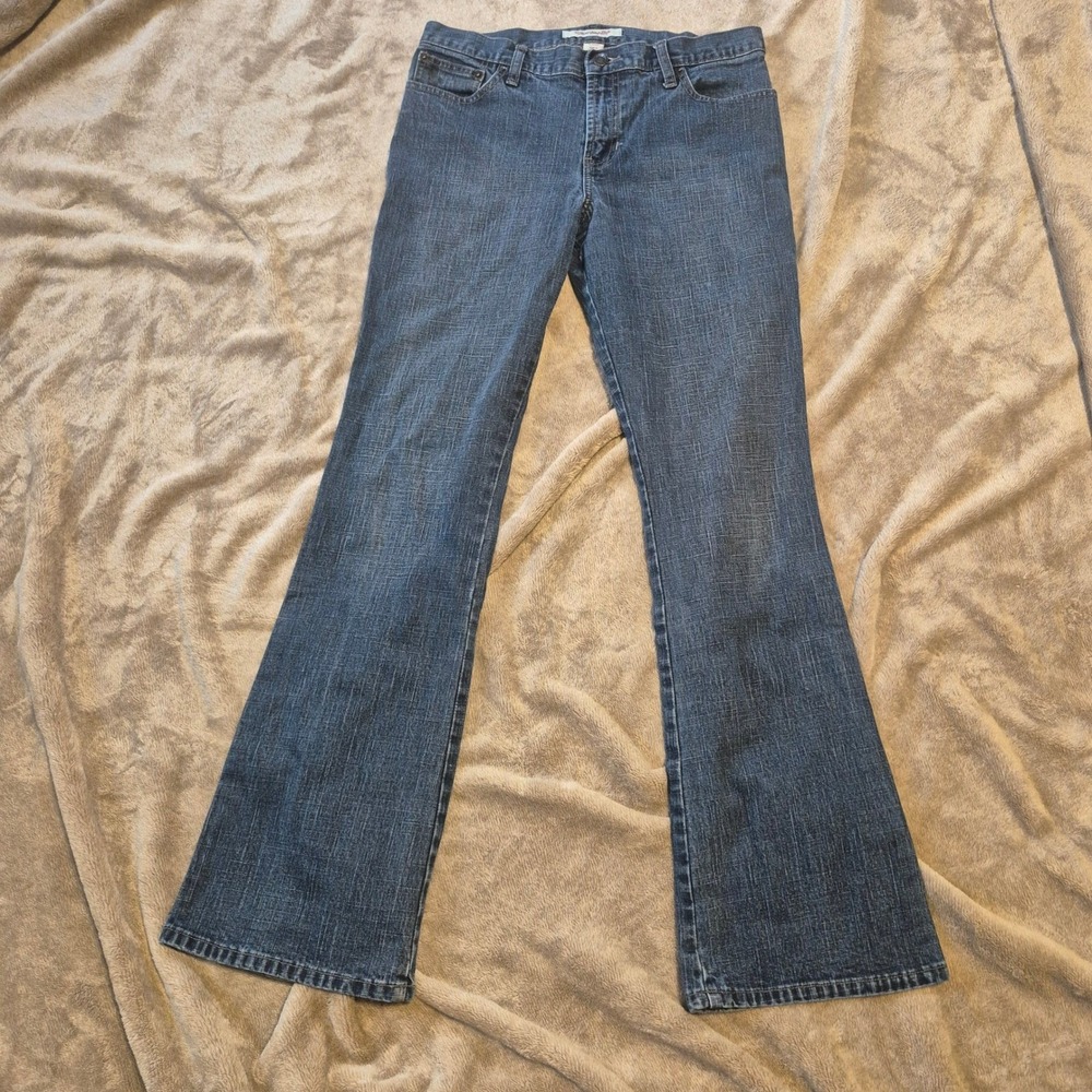 Abercrombie & Fitch Womens Bootcut Jeans Medium Wash Blue Denim Size 6 Stretch